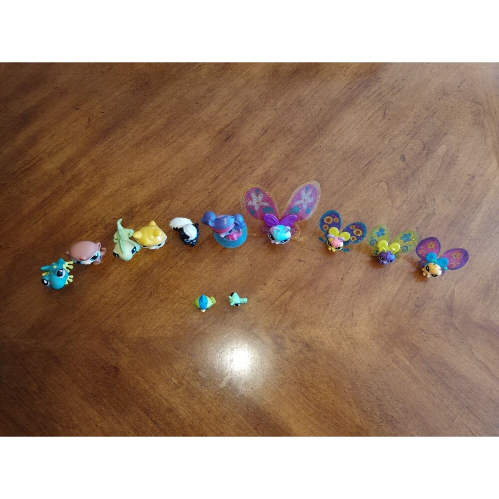 Littlest Pet Shop Lot 12 Pets LPS Butterfly Monkey Caterpillar Magic Motion Cat - Picture 7 of 15